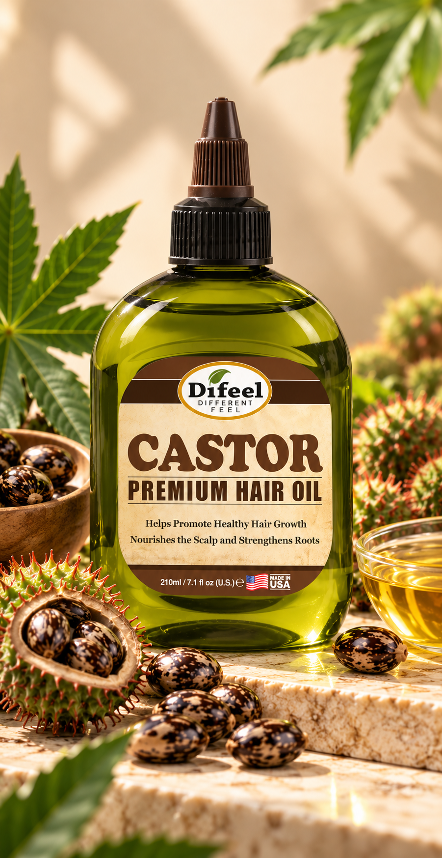 Aceite de Castor - Difeel PREMIUM HAIR OIL